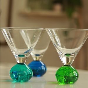 Vintage Martini glass set